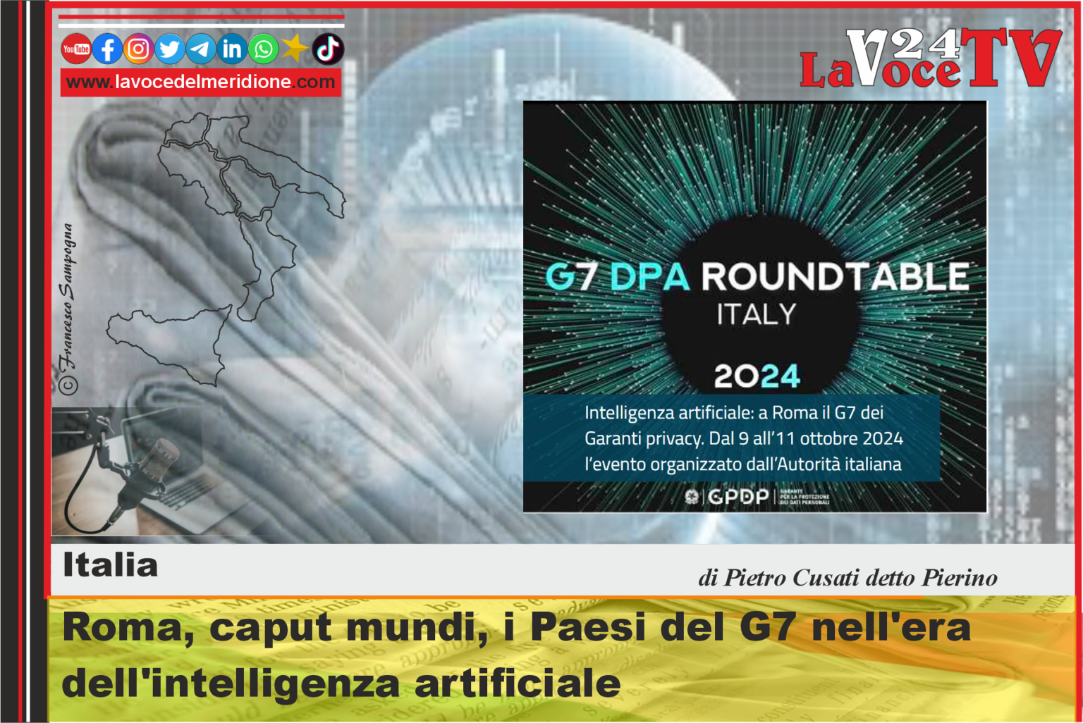 Roma, caput mundi, i Paesi del G7 nell’era dell’intelligenza artificiale