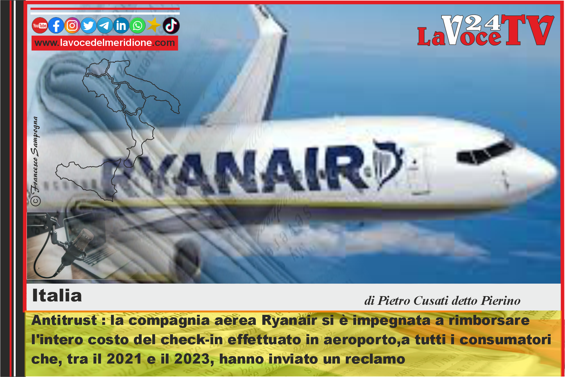 Antitrust : la compagnia aerea Ryanair si è impegnata a rimborsare l ...