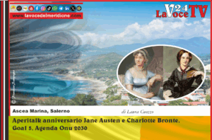 Aperitalk anniversario Jane Austen e Charlotte Bronte, Goal 5, Agenda Onu 2030