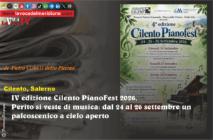 IV edizione Cilento PianoFest 2026, Perito si veste di musica dal 24 al 26 settembre un palcoscenico a cielo aperto