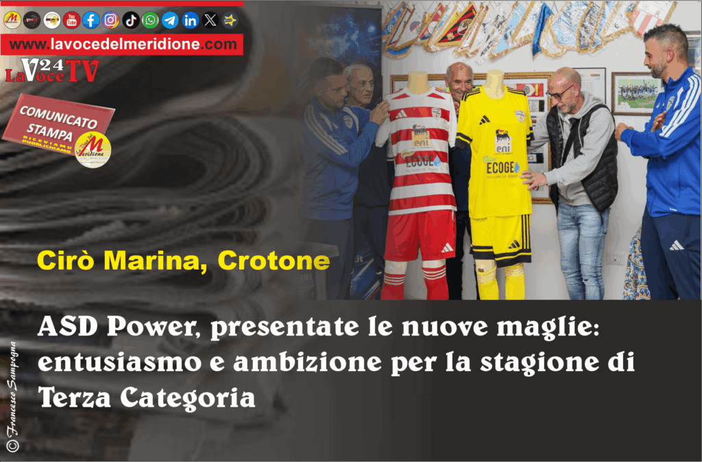 ASD Power, presentate le nuove maglie entusiasmo e ambizione per la stagione di Terza Categoria