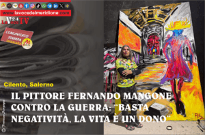 IL PITTORE FERNANDO MANGONE CONTRO LA GUERRA