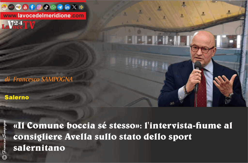 Il Comune boccia sé stesso l'intervista-fiume al consigliere Avella sullo stato dello sport salernitano