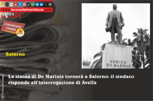 La statua di De Marinis tornerà a Salerno il sindaco risponde all’interrogazione di Avella