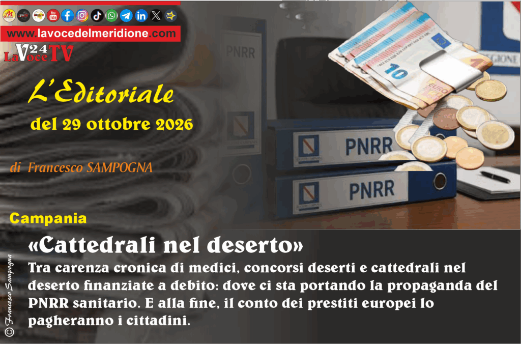 L'editoriale di francesco SAMPOGNA «Cattedrali nel deserto»