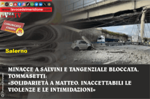 MINACCE A SALVINI E TANGENZIALE BLOCCATA, TOMMASETTI «SOLIDARIETÀ A MATTEO. INACCETTABILI LE VIOLENZE E LE INTIMIDAZIONI»