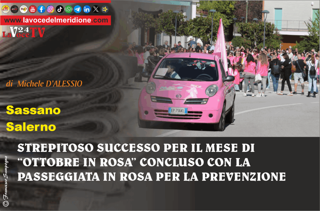 SASSANO STREPITOSO SUCCESSO PER IL MESE DI OTTOBRE IN ROSA
