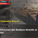 Sapri, comunicazioni del Sindaco Gentile ai Cittadini