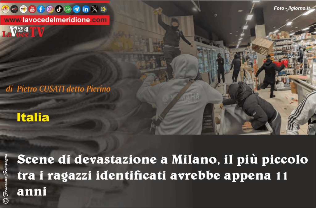 Scene di devastazione a Milano, il più piccolo tra i ragazzi identificati avrebbe appena 11 anni