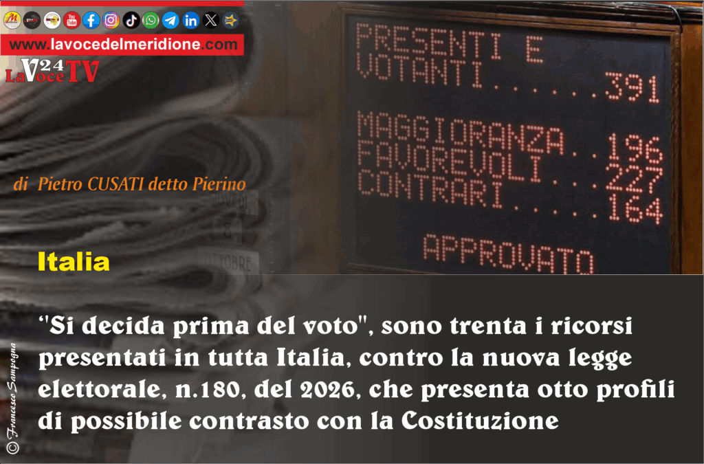 Si decida prima del voto', sono trenta i ricorsi  Costituzione